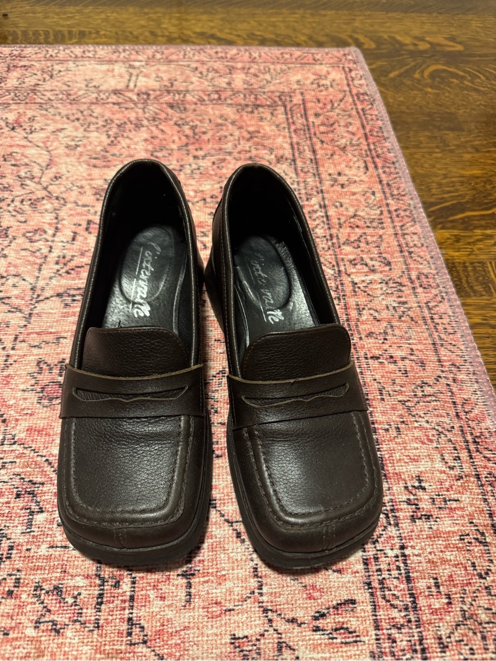 L'INTERVALLE Dark Brown Leather Penny Loafers